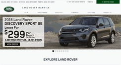 Desktop Screenshot of landroverwarwick.com