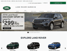 Tablet Screenshot of landroverwarwick.com